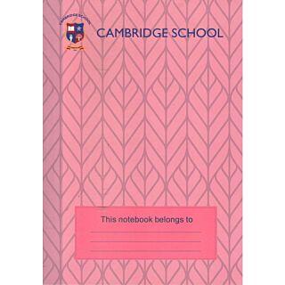 Cambridge School Notebook A-4 Single Line (Dark Pink)