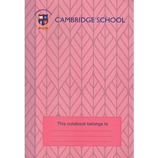Cambridge School Notebook A-4 Four Line (Pink)