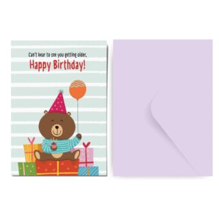 Factor Notes | Greeting Card | Can't bear happy b'day|