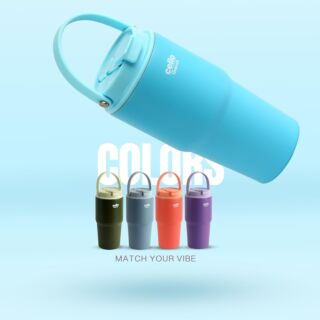 Cello Bottle Quench Go Vacu Steel Tumble 600ml Hot-5hr Cold-10hr