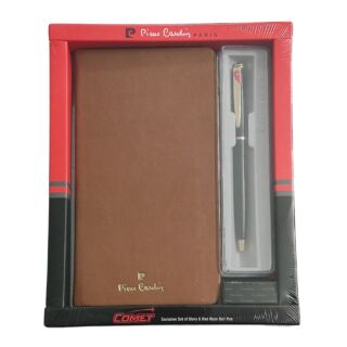 Pierre Cardin | Exclusive Set of Diary & Red Rose Ball Pen | Comet Set |