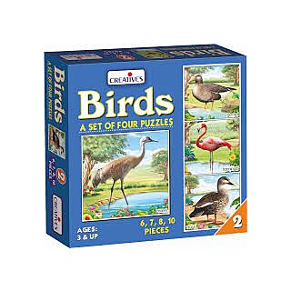 Creative Educational Aids | Birds 2 – A Set of 4 Puzzles | Age: 3+ | Art No. 0778 |