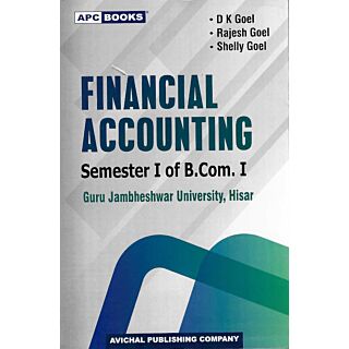 APC | Financial Accounting | Semester I B.Com. I | G.J.U |