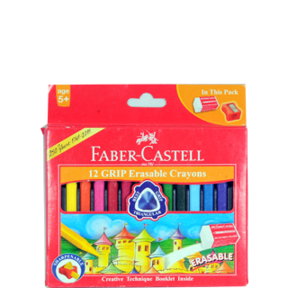 Faber Castell Grip Erasable Crayon Set - Pack of 24