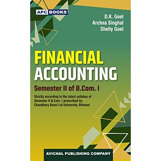 APC | Financial Accounting | Semester II of B.Com. I | CBLU Bhiwani |