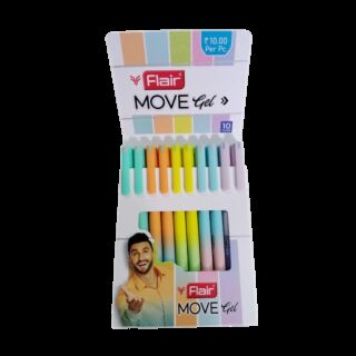 Flair | Move | Gel Pen | Pack of 10 pcs |