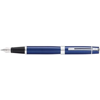 Sheaffer | Fountain Pen | Glossy Blue with Chrome Trim | Ink Black | Art No. WP23918 |