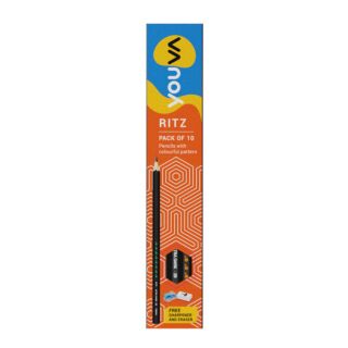 Navneet Youva | Wooden Pencils | Ritz | Pack of 10 | Art No.35325 |