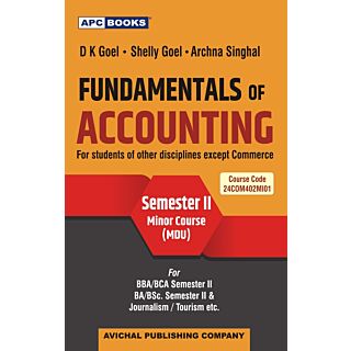 APC | Fundamentals of Accounting | Semester II Minor Course | MDU Rohtak |
