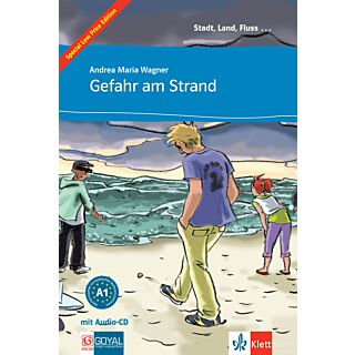 Goyal Gefahr am Strand Buch Easy Readers (Audio Downloadable) A1