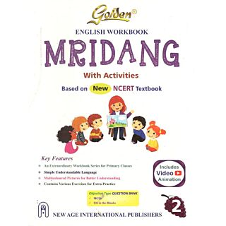 New Age | Golden | NCERT Workbook | English (Mridang) | Class 2 |