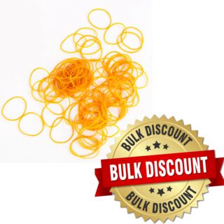 World One | Rubber Bands | 50g | Pack of 5 Pcs. | Golden Yellow Colour | Art No. RR001 |