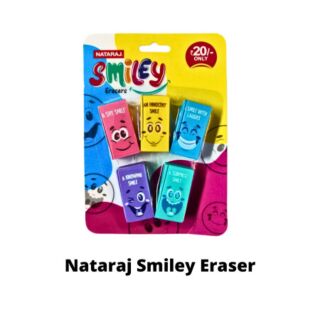 Nataraj Smiley Eraser Pack of 5pcs
