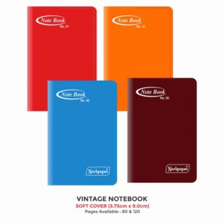 Neelgagan | Vintage Notebook | Soft Cover Plastic | No. 20 | Size: (5.75cm x 9.0cm) | 80 Pages |