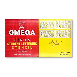 Omega | Genius Student Lettering Stencil | Size: 50mm | Art No. 1966/C |