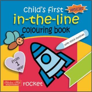 Scholars Hub Child's First Vehicles in The Line Colouring Book for Pre Primer