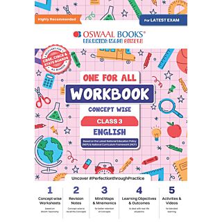 Oswaal One For All Workbook Concept Wise English for Class 3