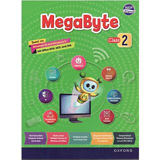 Oxford | Mega Byte | Based on Windows 10 and MS Office 2019 | Class 2 |