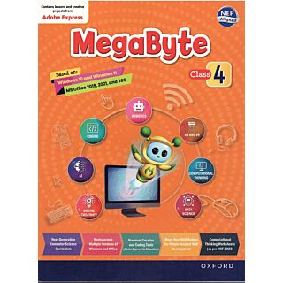 Oxford | Mega Byte | Based on Windows 10 and MS Office 2019 | Class 4 |