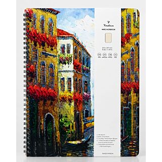 Pinaken | Unruled Wiro Notebook | Size: A4 ( 210 X 297mm) | 128 Pages |