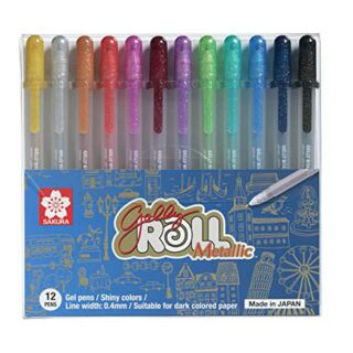 Sakura Gelly Roll Gel Metallic Pens-Pack of 12 (0.4mm)