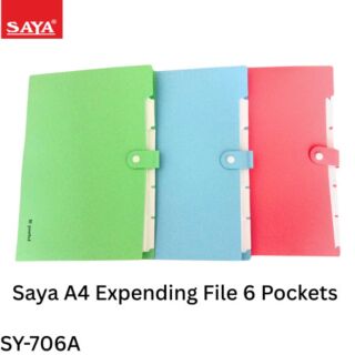 Saya | Expending Files | 6 Pockets | Art No. SY-706A |