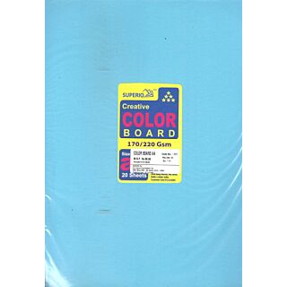 25 A4 Sheets/Papers Bright Sky Blue Color 170-220 GSM Thick