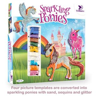 Toy Kraft Sand & Shimmer Art - Ponies (Age 5+)