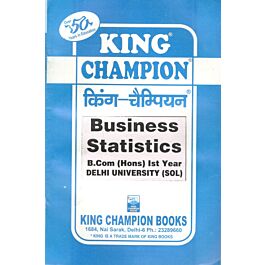 Raajkart.com - Buy King Champion Guide Business Statistics For B.Com ...