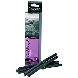 Brustro English Willow Charcoal Medium (25 Sticks) - KDS Art Store