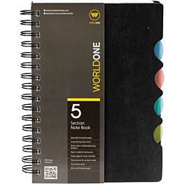 World Ruled Notebook Raajkart.com - World One | Spiral Notebook | 5-Subject | Ruled | 300 ...